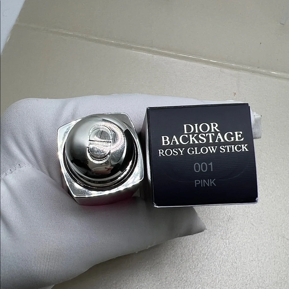 Dior Backstage Rosy Glow Blush Stick Reviving pH-Activated 001 Pink With Box